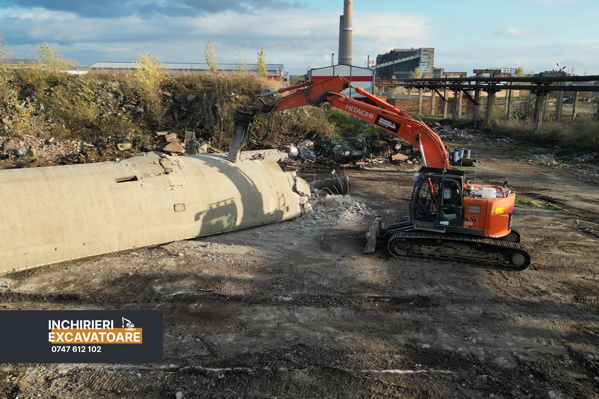 Turn de apa demolat controlat, fara exploziv